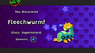 Fleechwurm  4K  My Singing Monsters MSM  Sierpe de la carne  Mis monstruos cantantes [upl. by Cindra]