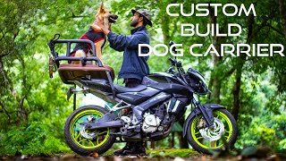 I installed a Dog Carrier on Bajaj Pulsar NS200  From now on Hope ❤️ will travel with me🤝 [upl. by Daniell]