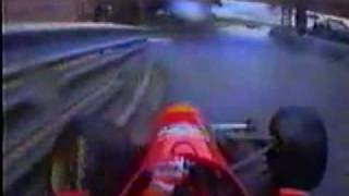 Monaco 1996  Schumacher Crashes Out [upl. by Keefer798]