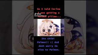 Emergency cuddles chibi paimon pillow discussion with Corina Boettger [upl. by Jacey]