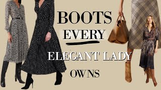 5 CLASSIC Boots for Ladies FALL amp AUTUMN [upl. by Ynatsed]