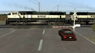 International Railroad Crossing Action in Railworks 2 [upl. by Gracia325]