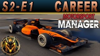 Motorsport Manager PC Career Mode S2E1  NEW CARS NEW SEASON [upl. by Nellie]