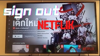 วิธี ออกจากระบบ Netflix ในทีวี  How to sign out Log off on tv [upl. by Aniloj]