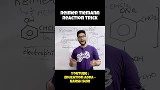 Reimer Tiemann Reaction in 1 minute with Trick 🔥😇 Class 12th Organic Chemistry  shorts [upl. by Bone]