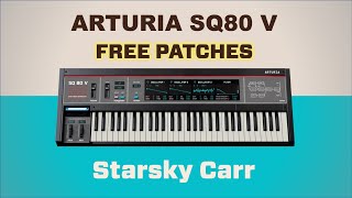 Arturia SQ80 V  3000 free patches from the original ESQ1 and SQ80  how to get them [upl. by Ahsimed]