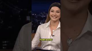 🔥 Madelyn Cline Gets Playful on the Jimmy Fallon Show 😏✨ MustSee Moments [upl. by Wendelina579]