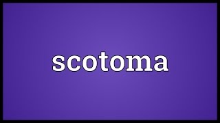 Scotoma Meaning [upl. by Aina]