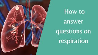 How to answer questions on respiration and breathing Years 7 8 amp 9 [upl. by Tilda]