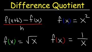 Difference Quotient [upl. by Livingstone]