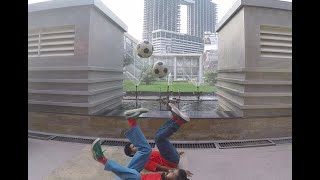 Pradeep Ramesh Football Freestyle with Crew [upl. by Llednahs]