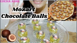 ASMR 咀嚼音☕Mozart Chocolate Balls モーツァルトチョコ 莫扎特巧克力 모차르트 초콜렛 먹방 Mozart Kugeln EATING SOUND [upl. by Rebecca]