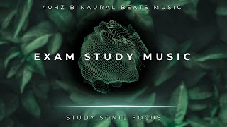 Exam Study Music  40Hz Gamma Binaural Beats Brainwave Music for Improved Memory [upl. by Ardekahs]