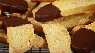 Almond Biscotti Recipe Demonstration  Joyofbakingcom [upl. by Riley385]