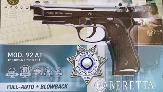 Beretta 92A1 Full Auto Co2 177 Blowback BB Pistol quotFull Reviewquot by Airgun Detectives [upl. by Asuncion]