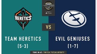 Team Heretics vs Evil Geniuses  CWL Pro League 2019  CrossDivision  Week 5  Day 2 [upl. by Ayirp]