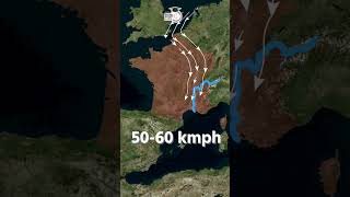 Mistral Cold Wind  Map In Shorts  StudyIQ IAS Hindi। Amrit Upadhyay [upl. by Denyse]