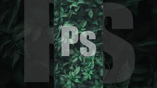 Leaf Text Effect Photoshop Tutorial shorts photoshop [upl. by Ailekahs]