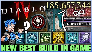 Diablo 4  New Best BILLION Damage Necromancer Minion Build  This Combo  GAME BREAKING  Guide [upl. by Nattie]