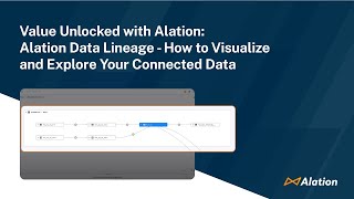 Value Unlocked with Alation Alation Data Lineage  How to Visualize and Explore Your Connected Data [upl. by Phedra]