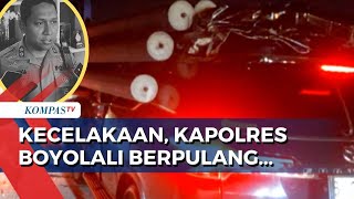 Mobil Kapolres Boyolali Kecelakaan di Jalan Tol PemalangBatang [upl. by Rheinlander293]