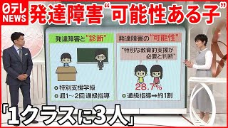 【発達障害“可能性ある子”】支援が不十分な現状も…通級指導は1割のみ [upl. by Erine323]