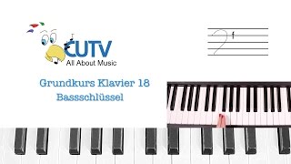 Bassschlüssel Grundkurs Klavier [upl. by Lenno720]