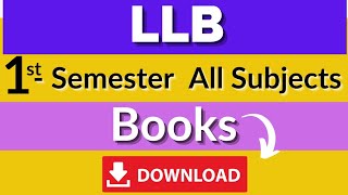 LLB first year first semester all subjects books study material in pdf download ou [upl. by Dnalyaw]