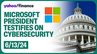 Microsoft president testifies on cybersecurity failures before the House [upl. by Smail]