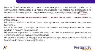 ENEM 2023  ESTUDOS DO TEXTO  A solidão nas cidades grandes é muito mais um sinal [upl. by Ettelloc]