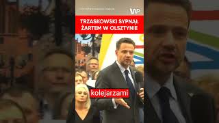 Trzaskowski sypnął żartem w Olsztynie [upl. by Einnol]