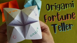 How to Make an Origami Fortune Teller amp How to use it [upl. by Remat981]