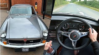 1974 MGB GT V8 Manual POV Driving amp Walkaround Video  Fully Restored Factory RHD [upl. by Laiceps43]