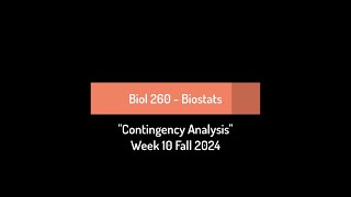 CSULB Biol 260 Fall 2024  Week 10 [upl. by Alih]