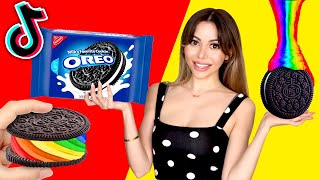 I Tried Viral TikTok OREO HACKS to see if they actually work  Edible Food Art [upl. by Leroy]