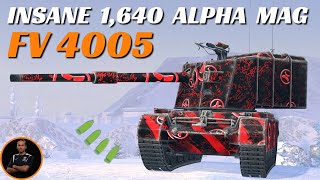 FV4005 with 1640 alpha  Four Shot Autoloader  WoT Blitz [upl. by Ayt]