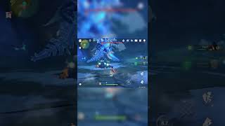 Genshin impact defeating Boss Cryo Regisvine codm genshinimpact akshcodm [upl. by Butta]