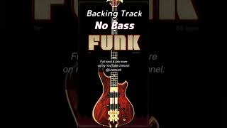 shorts No Bass 𝄢 Funk Backing Track backingtrack [upl. by Drofiar]