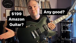 Grote SemiHollow Electric Guitar with P90 DemoReview [upl. by Dorothi]