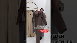 Hira Kaban📌 Örme kaşe kumaştır 444648505254 bedenlerdir 135140 cmElifeminmoda kaban modelleri [upl. by Ellatsirhc160]