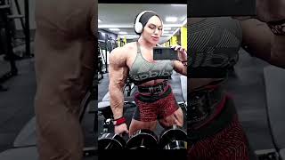 IFBB Pro from Russia  Nataliya Kuznetsova “Amazonka” shorts bodybuilding fitness gym russia [upl. by Anayt]