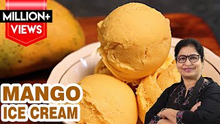 गारंटी है इससे टेस्टी मैंगो आइसक्रीम नहीं खायी होगी  Tasty Soft amp Easy Mango Icecream । मसाला किचन [upl. by Haimaj]