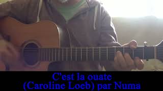 Cest la ouate  Caroline Loeb  Cover guitarevoix Reprise chanson française 1987 [upl. by Kleper16]