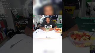 Fanum Does Fruits amp Veggies Mukbang 😂 FanumLive [upl. by Llohcin472]