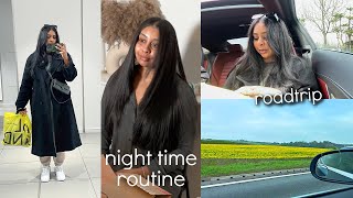 Corporate Girlie Night Time Routine 👩🏽‍💻 amp Road TripShopping Vlog [upl. by Stirling]