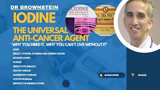 Iodine │The Universal AntiCancer Agent │ Dr Brownstein [upl. by Atsyrk169]