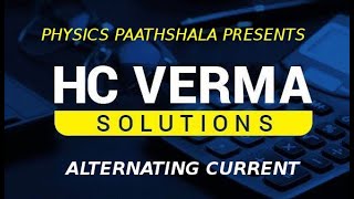 ALTERNATING CURRENT OBJECTIVE1 HC VERMA [upl. by Cicely]