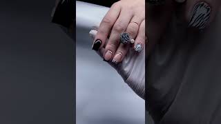 🖤 Black French Nails 2024 Elegant Wedding Look 🖤 [upl. by Viv248]