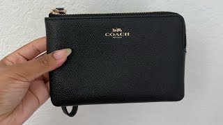 quot✨ Unwind with ASMR Coach Corner Zip Wristlet Review 👜quot coach [upl. by Keg]