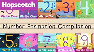 Write 09 Compilaton  Number Formation Songs [upl. by Krissy829]